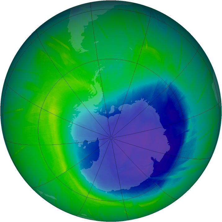 Ozone Map 2010-10-27